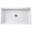 60.375-in D x 34.188-in W x 5.5-in H Solid Surface Shower Base in Ice