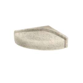 16.313-in D x 16.313-in W x 4-in H Solid Surface Shower Seat in Mountain Haze