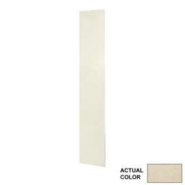 11.75-in W x 72-in H Solid Surface Shower Wall Panel in Crystal Cream