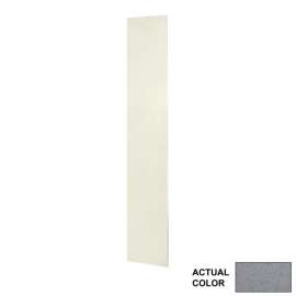 11.75-in W x 96-in H Solid Surface Shower Wall Panel in Gray Glass