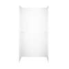 36-in D x 48-in W x 72-in H Solid Surface Shower Wall Surround in White