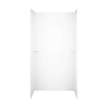 36-in D x 48-in W x 72-in H Solid Surface Shower Wall Surround in White