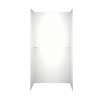 36-in D x 48-in W x 72-in H Solid Surface Shower Wall Surround in Tahiti White