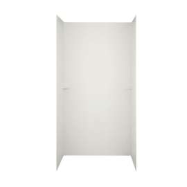 36-in D x 48-in W x 72-in H Solid Surface Shower Wall Surround in Bisque