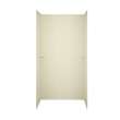 36-in D x 48-in W x 72-in H Solid Surface Shower Wall Surround in Bone