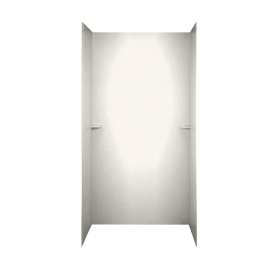 36-in D x 48-in W x 72-in H Solid Surface Shower Wall Surround in Tahiti Ivory