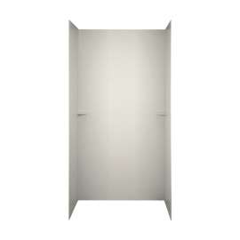 36-in D x 48-in W x 72-in H Solid Surface Shower Wall Surround in Glacier