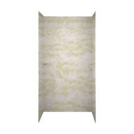 36-in D x 48-in W x 72-in H Solid Surface Shower Wall Surround in Cloud White