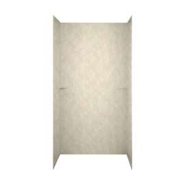 36-in D x 48-in W x 72-in H Solid Surface Shower Wall Surround in Cloud Bone
