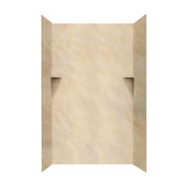 36-in D x 48-in W x 72-in H Solid Surface Shower Wall Surround in Golden Steppe