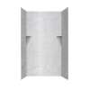 36-in D x 48-in W x 72-in H Solid Surface Shower Wall Surround in Ice