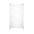 36-in D x 60-in W x 72-in H Solid Surface Shower Wall Surround in White