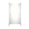 36-in D x 60-in W x 72-in H Solid Surface Shower Wall Surround in Tahiti White