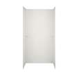 36-in D x 60-in W x 72-in H Solid Surface Shower Wall Surround in Bisque
