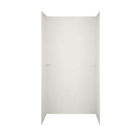 36-in D x 60-in W x 72-in H Solid Surface Shower Wall Surround in Bisque