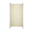 36-in D x 60-in W x 72-in H Solid Surface Shower Wall Surround in Bone
