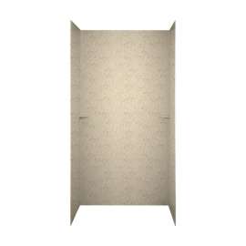 36-in D x 60-in W x 72-in H Solid Surface Shower Wall Surround in Tahiti Desert