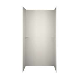 36-in D x 60-in W x 72-in H Solid Surface Shower Wall Surround in Glacier