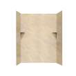 36-in D x 60-in W x 72-in H Solid Surface Shower Wall Surround in Golden Steppe