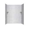 36-in D x 60-in W x 72-in H Solid Surface Shower Wall Surround in Ice