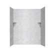 36-in D x 60-in W x 72-in H Solid Surface Shower Wall Surround in Ice