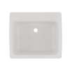 22-in D x 25-in W x 13.5625-in H Solid Surface Utility Sink in White