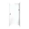 36-in D x 36-in W x 96-in H Solid Surface Shower Wall Surround in White