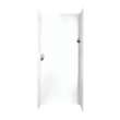 36-in D x 36-in W x 96-in H Solid Surface Shower Wall Surround in White