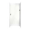 36-in D x 36-in W x 96-in H Solid Surface Shower Wall Surround in Tahiti White