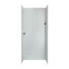 36-in D x 36-in W x 96-in H Solid Surface Shower Wall Surround in Tahiti Gray