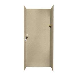 36-in D x 36-in W x 96-in H Solid Surface Shower Wall Surround in Prairie