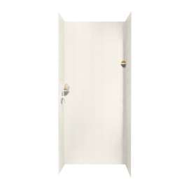 36-in D x 36-in W x 96-in H Solid Surface Shower Wall Surround in Baby's Breath