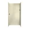 36-in D x 48-in W x 96-in H Solid Surface Shower Wall Surround in Bone