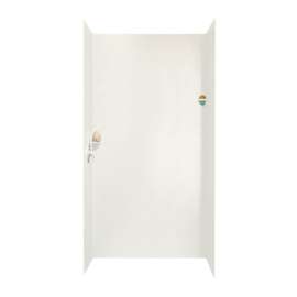 36-in D x 48-in W x 96-in H Solid Surface Shower Wall Surround in Tahiti Ivory
