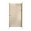 36-in D x 48-in W x 96-in H Solid Surface Shower Wall Surround in Cloud Bone