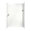 36-in D x 62-in W x 96-in H Solid Surface Shower Wall Surround in Tahiti White