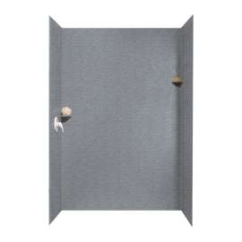 36-in D x 62-in W x 96-in H Solid Surface Shower Wall Surround in Night Sky