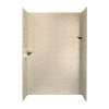 36-in D x 62-in W x 96-in H Solid Surface Shower Wall Surround in Tahiti Desert