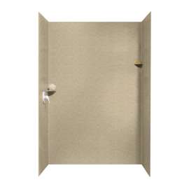 36-in D x 62-in W x 96-in H Solid Surface Shower Wall Surround in Prairie