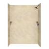 36-in D x 62-in W x 96-in H Solid Surface Shower Wall Surround in Golden Steppe
