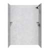 36-in D x 62-in W x 96-in H Solid Surface Shower Wall Surround in Tundra