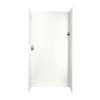 48-in D x 48-in W x 96-in H Solid Surface Shower Wall Surround in Tahiti White