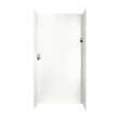 48-in D x 48-in W x 96-in H Solid Surface Shower Wall Surround in Tahiti White