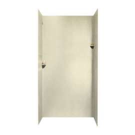 48-in D x 48-in W x 96-in H Solid Surface Shower Wall Surround