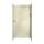 48-in D x 48-in W x 96-in H Solid Surface Shower Wall Surround in Bone