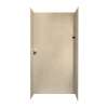 48-in D x 48-in W x 96-in H Solid Surface Shower Wall Surround in Bermuda Sand