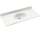 Chesapeake CH1B2225-011 Solid Surface 25-in x 22-in Integral Single Sink Bathroom Vanity Top in Tahiti White