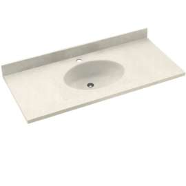 Chesapeake CH1B2225-018 Solid Surface 25-in x 22-in Integral Single Sink Bathroom Vanity Top in Bisque