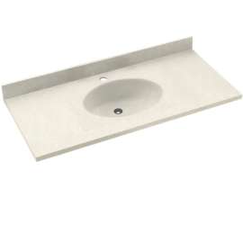 Chesapeake CH1B2237-018 Solid Surface 37-in x 22-in Integral Single Sink Bathroom Vanity Top in Bisque