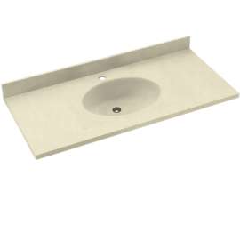 Chesapeake CH1B2237-037 Solid Surface 37-in x 22-in Integral Single Sink Bathroom Vanity Top in Bone